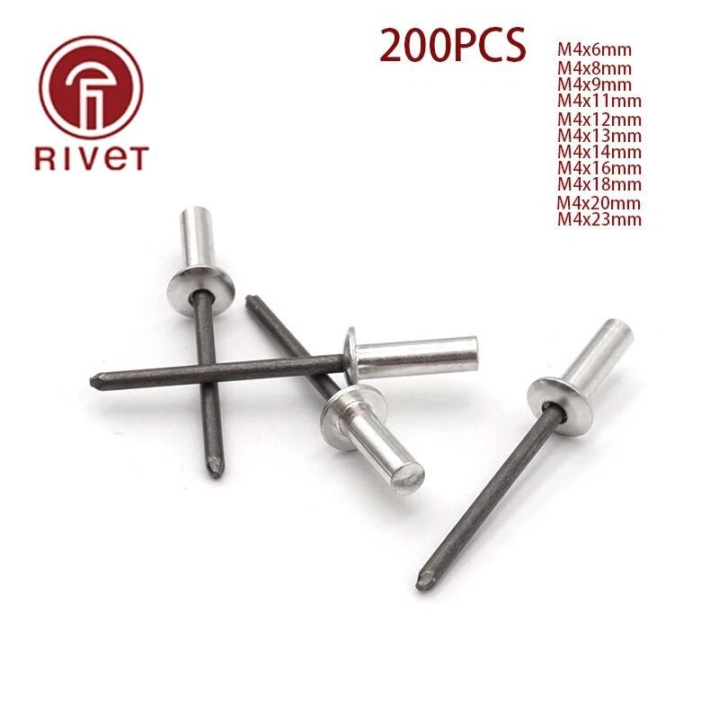 Din 15973 M4 Rivets Remaches Closed End Blind Round Dome Head