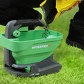 WORKPROX Fertilizer Spreader Holds up to 6458 sq.ft. for Salt De-Icer Earth Seed