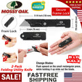 Compact Folding Utility Knife Heavy Duty Pocket Knife Box Cutter Fast