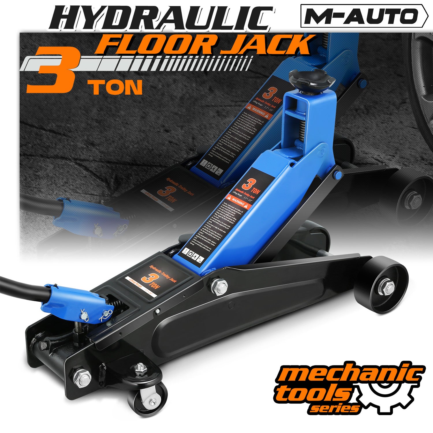 3 Ton Heavy Duty Floor Jack Blue