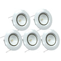 5 Pack 5" Or 6" Led Dimmable Downlight Recessed Light Retrofit 14W