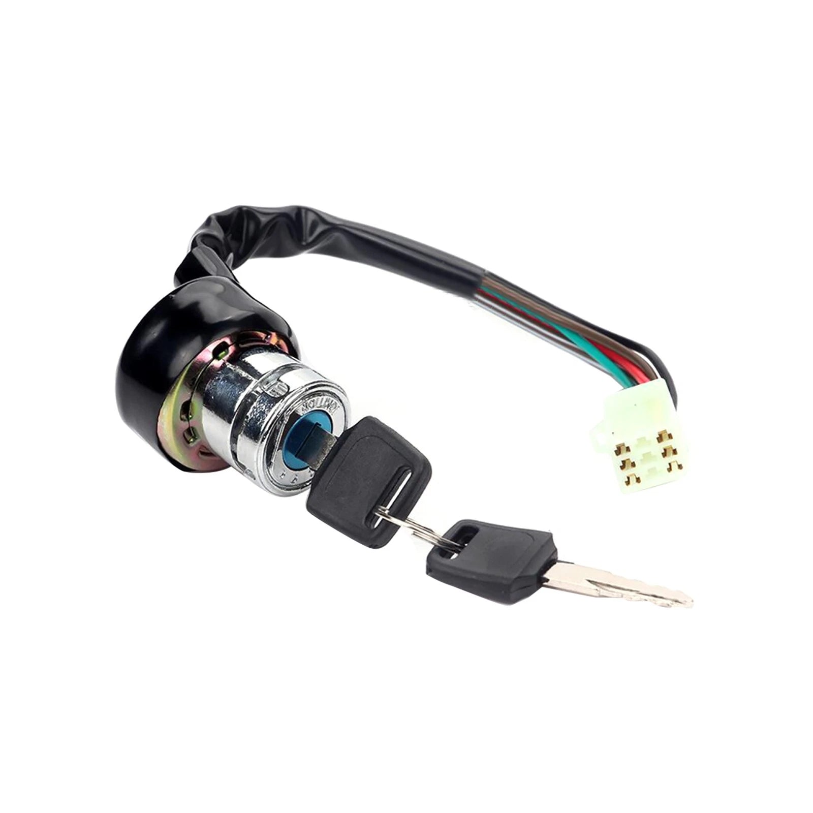 Universal Motorcycle 6 Wire Ignition Starter Off/on/on Switch Lock