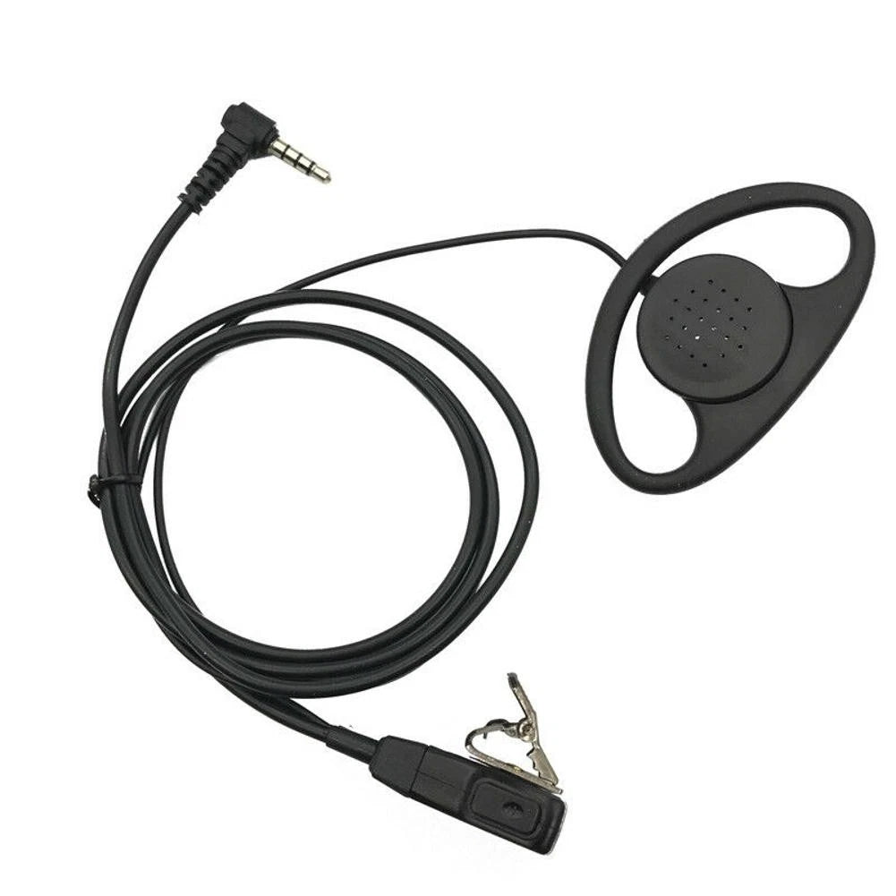 1*d-shape Earpiece Headset Ptt Mic Hidden For Yaesu Vertex Vx-1r 5r