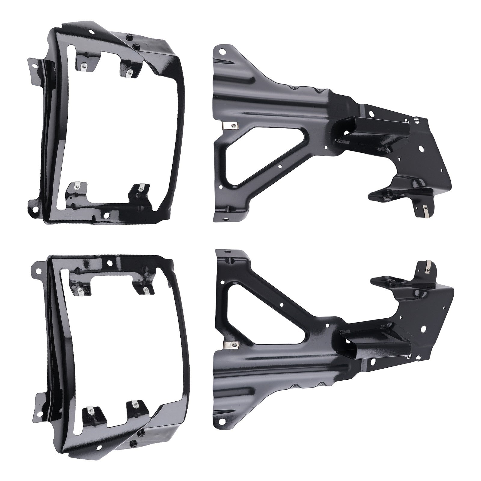 Front Bumper Inner Side Bracket+Bumper Bracket For 2016-2018 Chevrolet