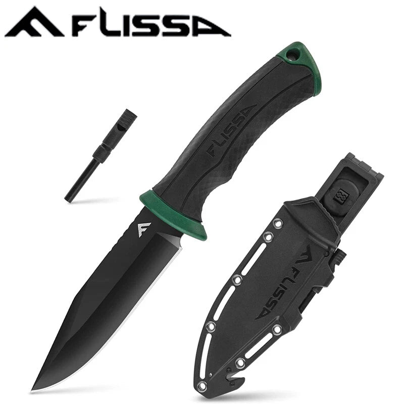 Flissa 4-7/8" Tactical Survival Knife Fixed Blade | Built Supply Co