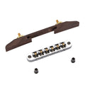 Copper Bridge Roller Saddles With Archtop Rosewood Base Jazz Guitar