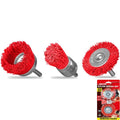 Dekton 3pc Nylon Abrasive Filament Brush Drill Set by Dekton