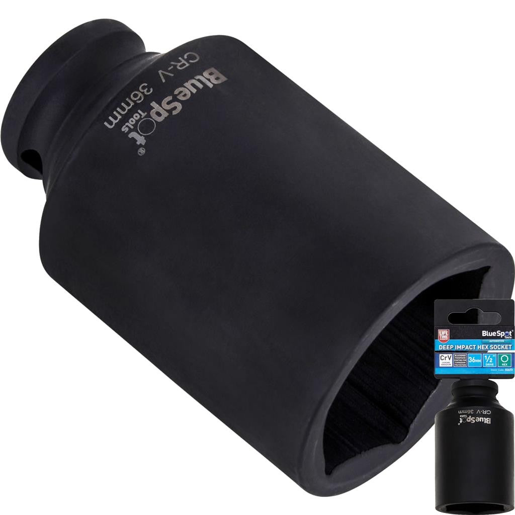 Bluespot 36MM Deep Socket Impact Hex 1/2" Drive