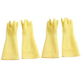 2 Pairs Rubber Dishwashing Cleaning Gloves Anti-slip For Household &