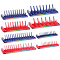 Workpro 8PCS Metric Sae Socket Organizer Holder 1/4" 3/8" 1/2" Drive