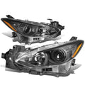 Fit 2014-2016 Mazda 3 Pair Black Housing Amber | Built Supply Co