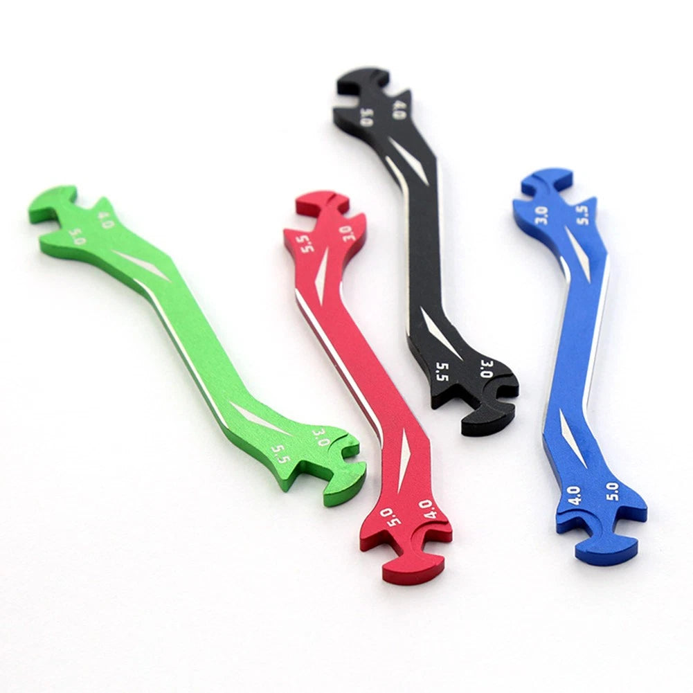 3/4/5/5.5mm Aluminum Rc Car Model Repair Spanners