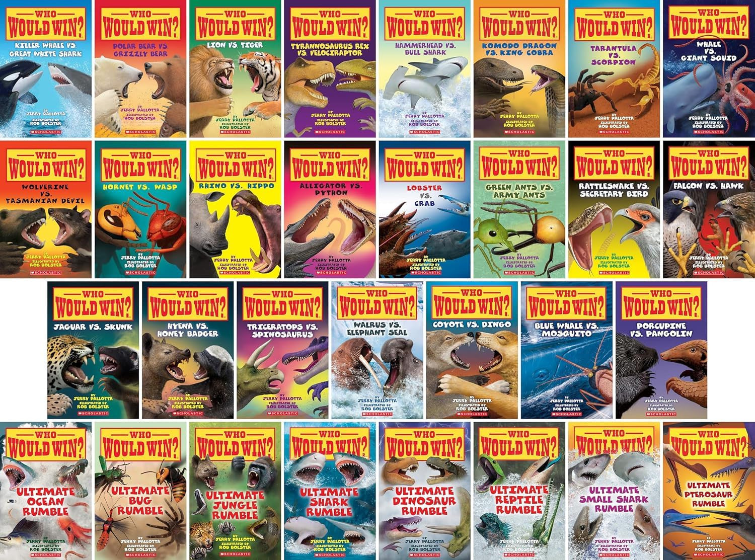 Who Would Win Complete Series Collection – 31 Books Set by Jerry