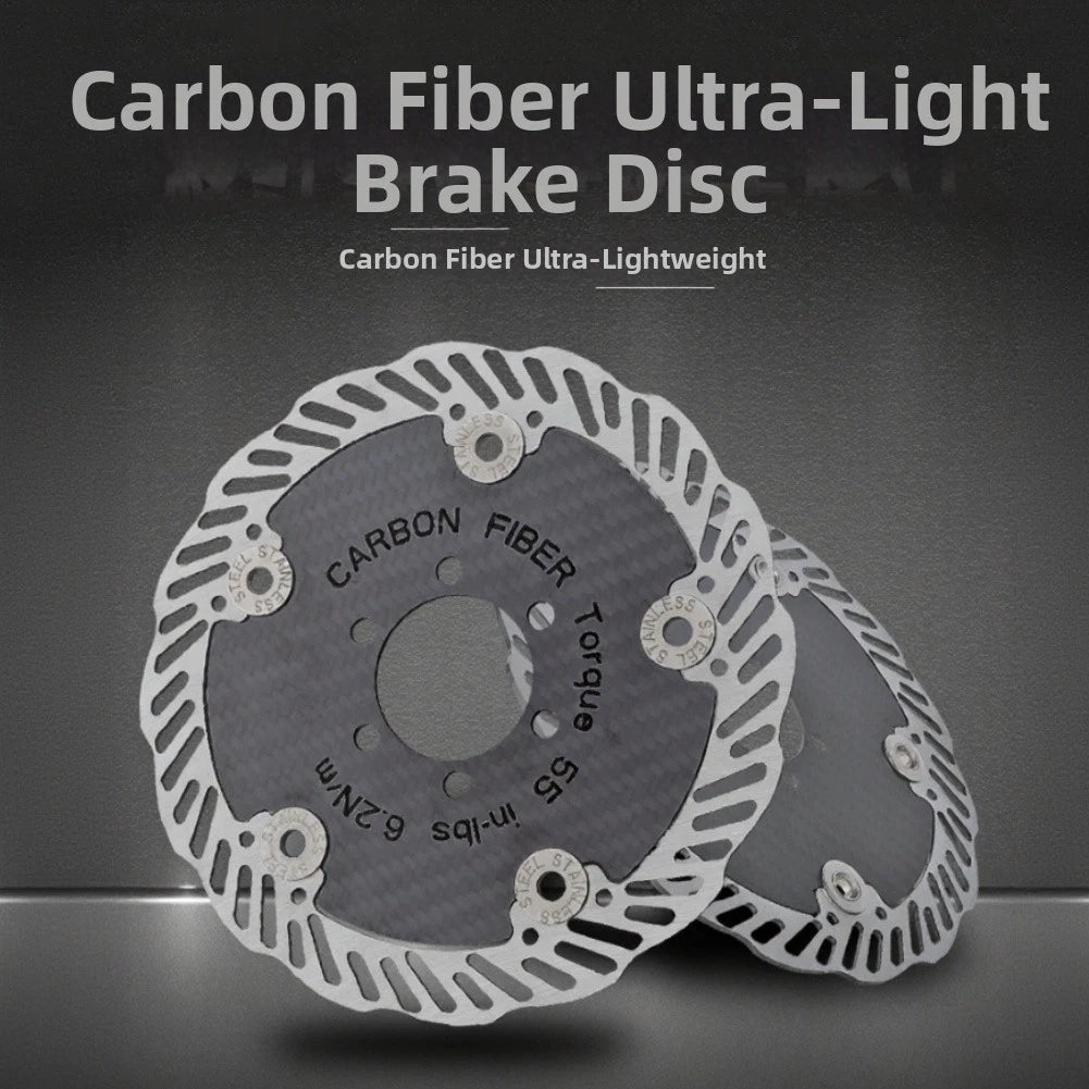 160mm Carbon Fiber 6-bolt Disc For Rotor For Road And Mountain Bike