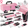 Workpro Pink Tools Set Rotatable Cordless Screwdriver&ho<wbr/>usehold