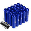 J2 7075 Forged Aluminum M12x1.5 9cm Open-end Lug Nut Set W/adapter
