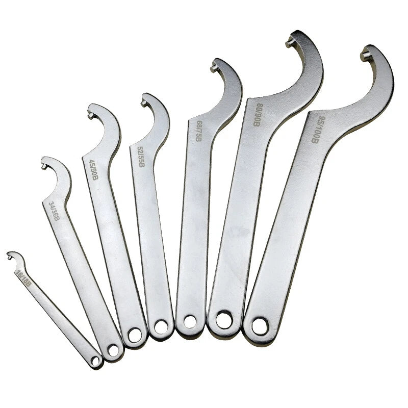 C Hook Wrench Round Nuts C Panner Motorcycle Bike Steering Repair