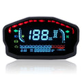 Motorcycle Speedometer Lcd Digital Tachometer Km/h Mph Gauge Dc 8-12V