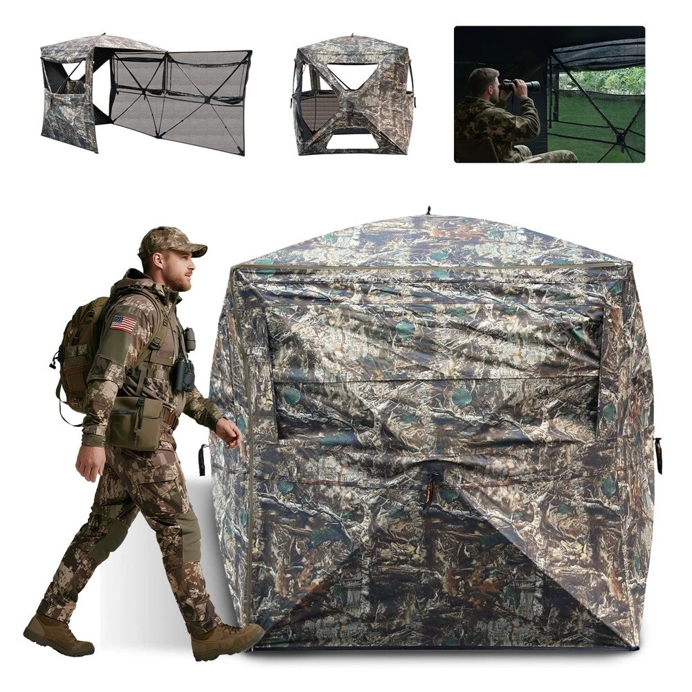 Flissa Hunting Blind See-through 3-4 Person 270 | Built Supply Co