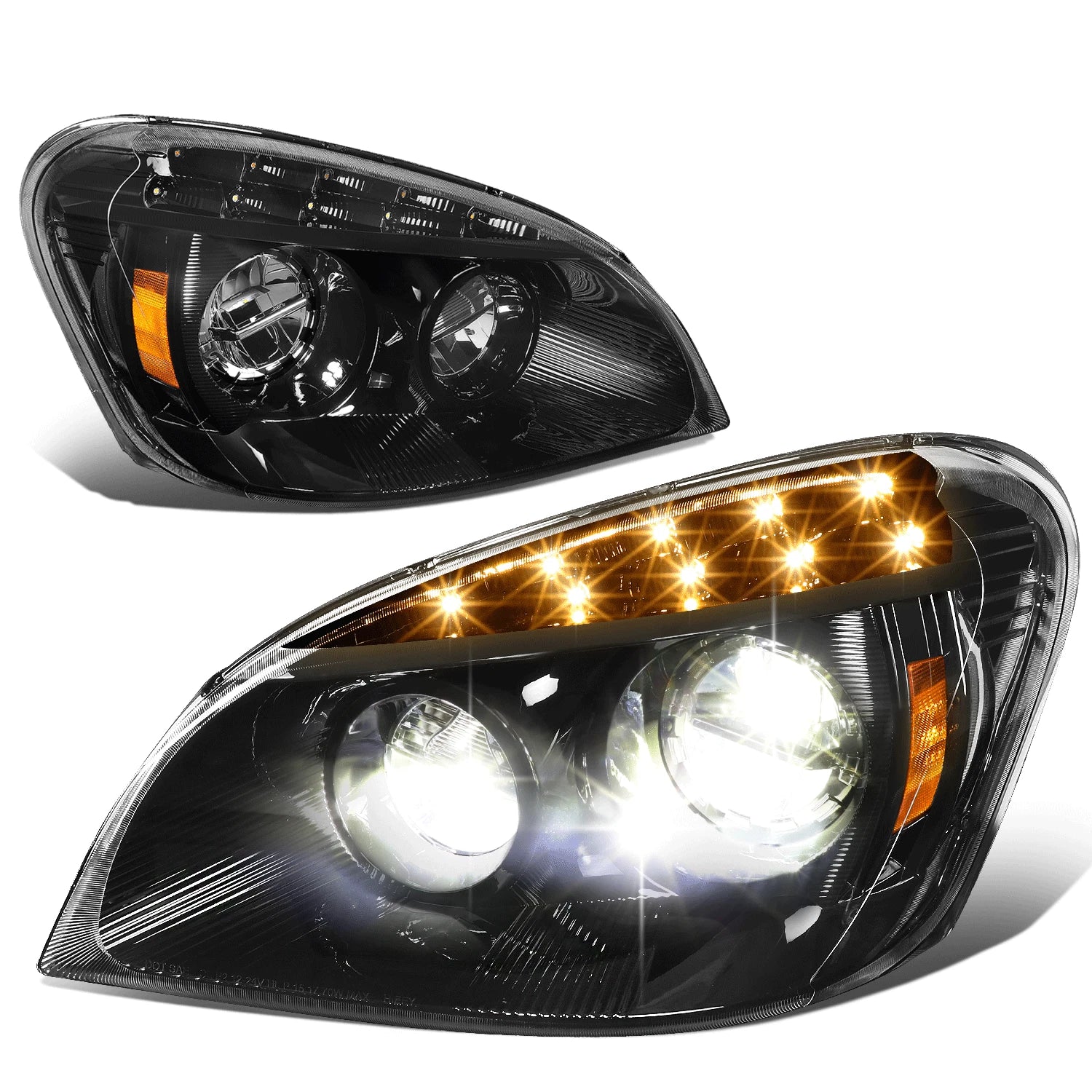 Fit 08-17 Freightliner Cascadia Black Housing Led | Built Supply Co