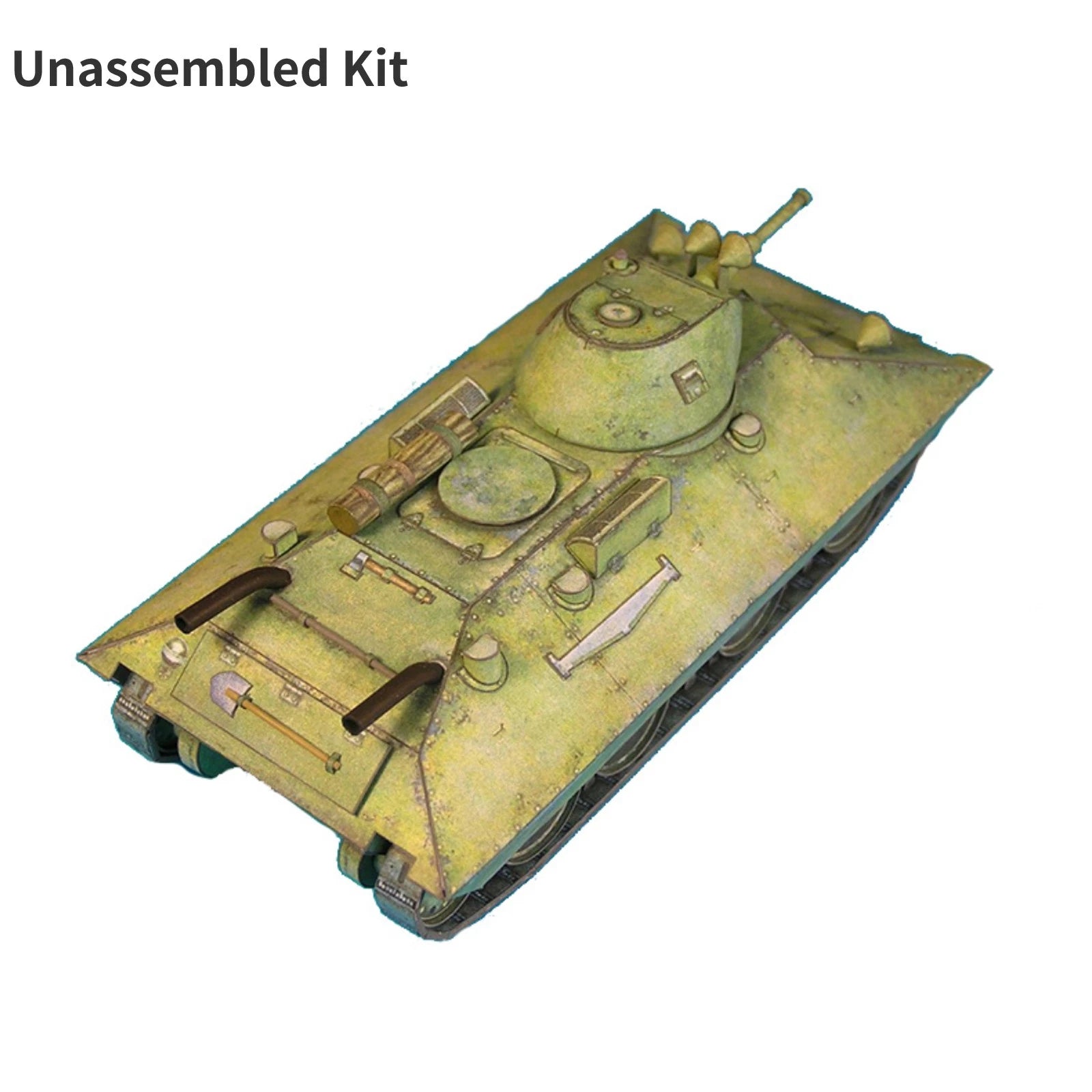 1:50 Soviet Bt-sv Light Tank Paper Model Vehicle Unassembled Military
