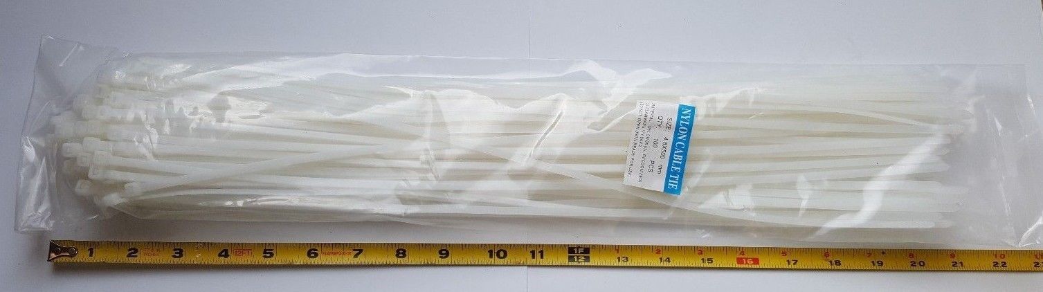 XFITTING 20" Cable Ties - 1000 Pack
