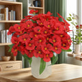 Vibrant Silk Pansies Artificial Flowers For Wedding Table Centerpieces