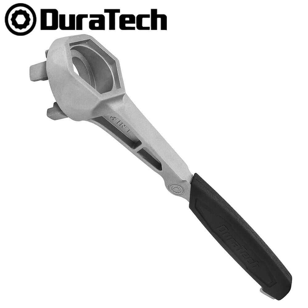 Duratech Drum Wrench 3-in-1 Bung Wrench Barrel Opener Tool Fits 3/4"