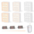 EverBrite 6 Packs Tap Lights LED Closet Lights Warm&Cool Whi