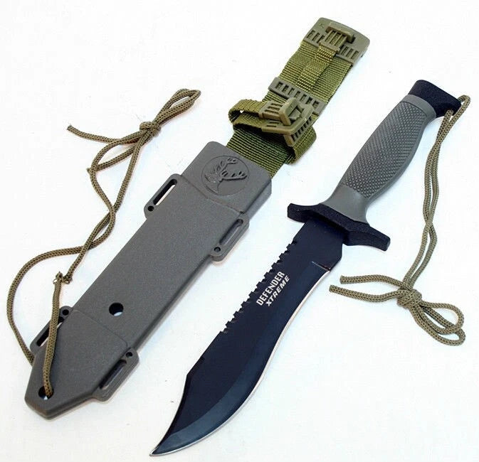 12" Bowie Outdoor Survival Knife 4 Camping Hunting Tactical Combat