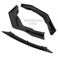 Black Front Splitter Lip for Toyota Corolla SE XSE 2020-24 V2 Style Plastic