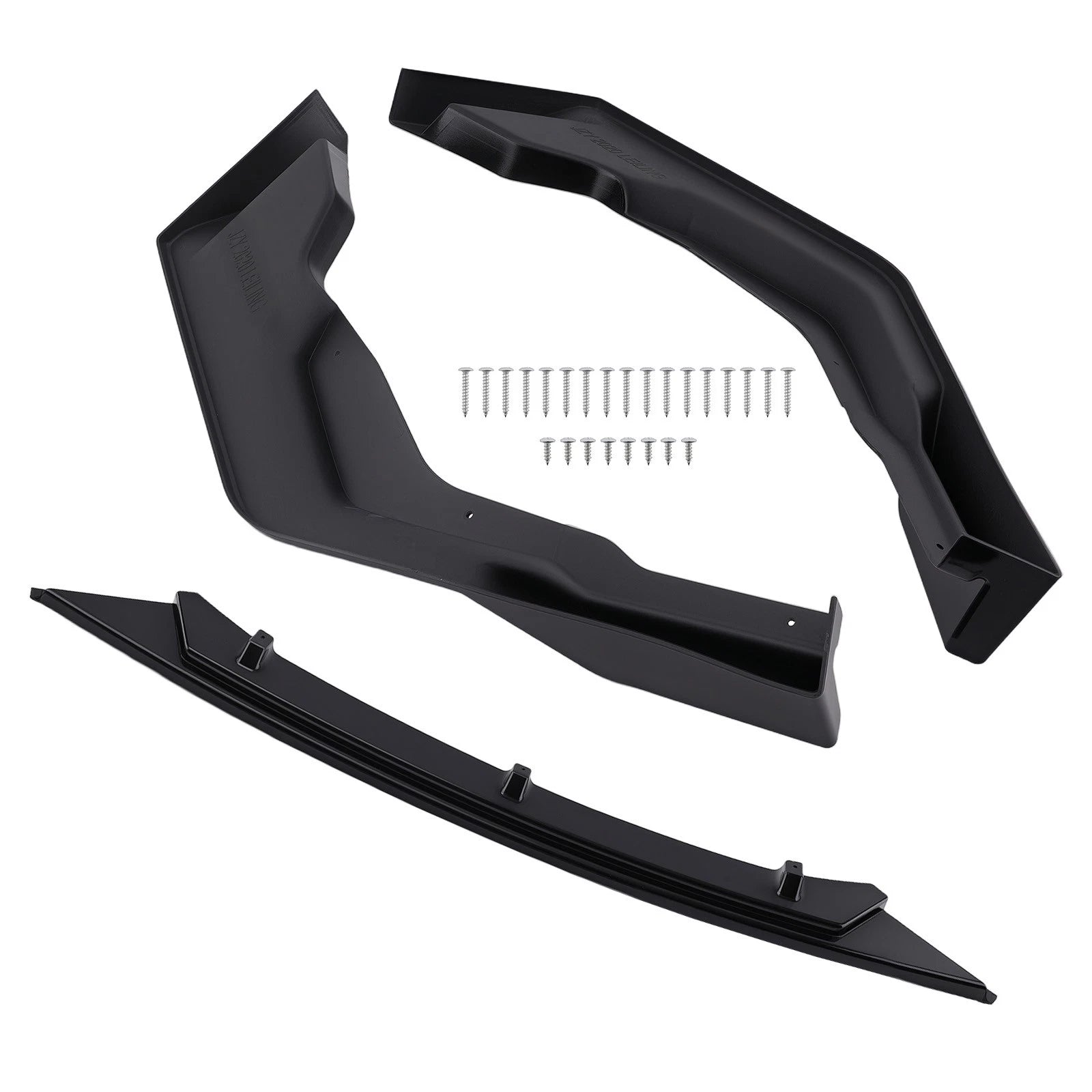 Black Front Splitter Lip for Toyota Corolla SE XSE 2020-24 V2 Style Plastic