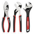 ARROW 3PCS Plier Wrench Set 8" Adjustable Wrench