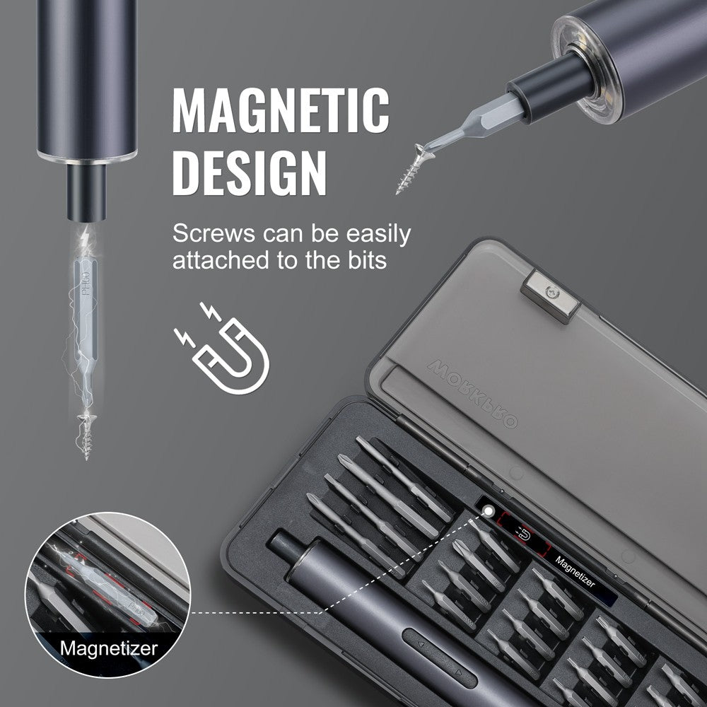 WORKPRO 20 in 1 Mini Electric Screwdriver High-Quality Precision Bits
