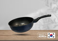 9"/22cm Nonstick Wok Pan Stir Fry & Saute With 3d Diamond Coating