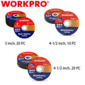 Workpro 20-packs/10-pa<wbr/>cks Cut-off Wheels Set