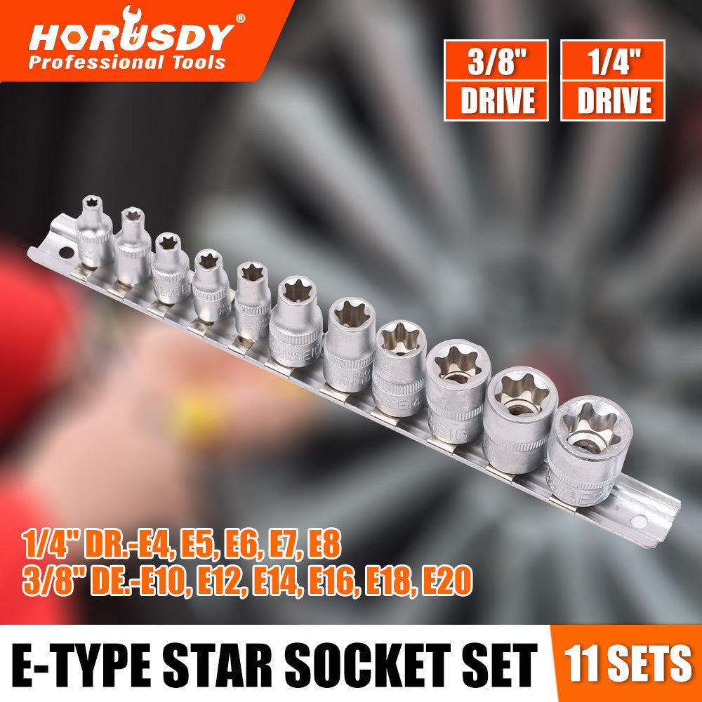 Torx Star Bit External Female E Socket Set | Built Supply Co