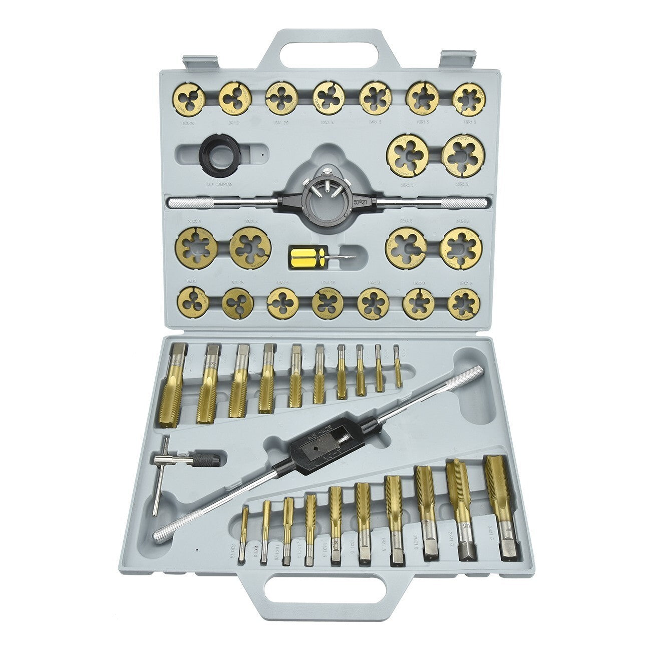 45pc Titanium Nitride-Coated Alloy Steel Jumbo Tap & Die Set by Unbranded