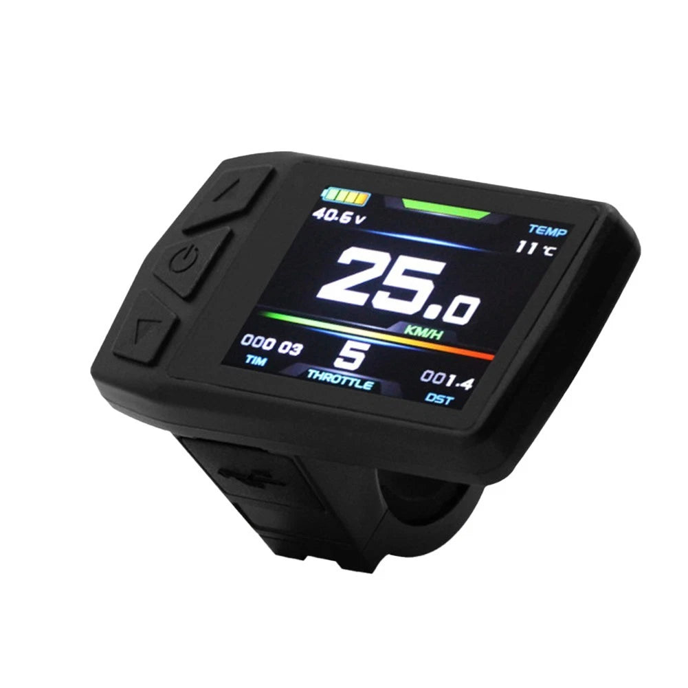 Lcd Display For Ebike Conversion Kit Designed For-kt Controller Black