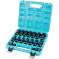 Duratech 3/8"drive Impact Swivel Socket Set Shallow Universal Wobble