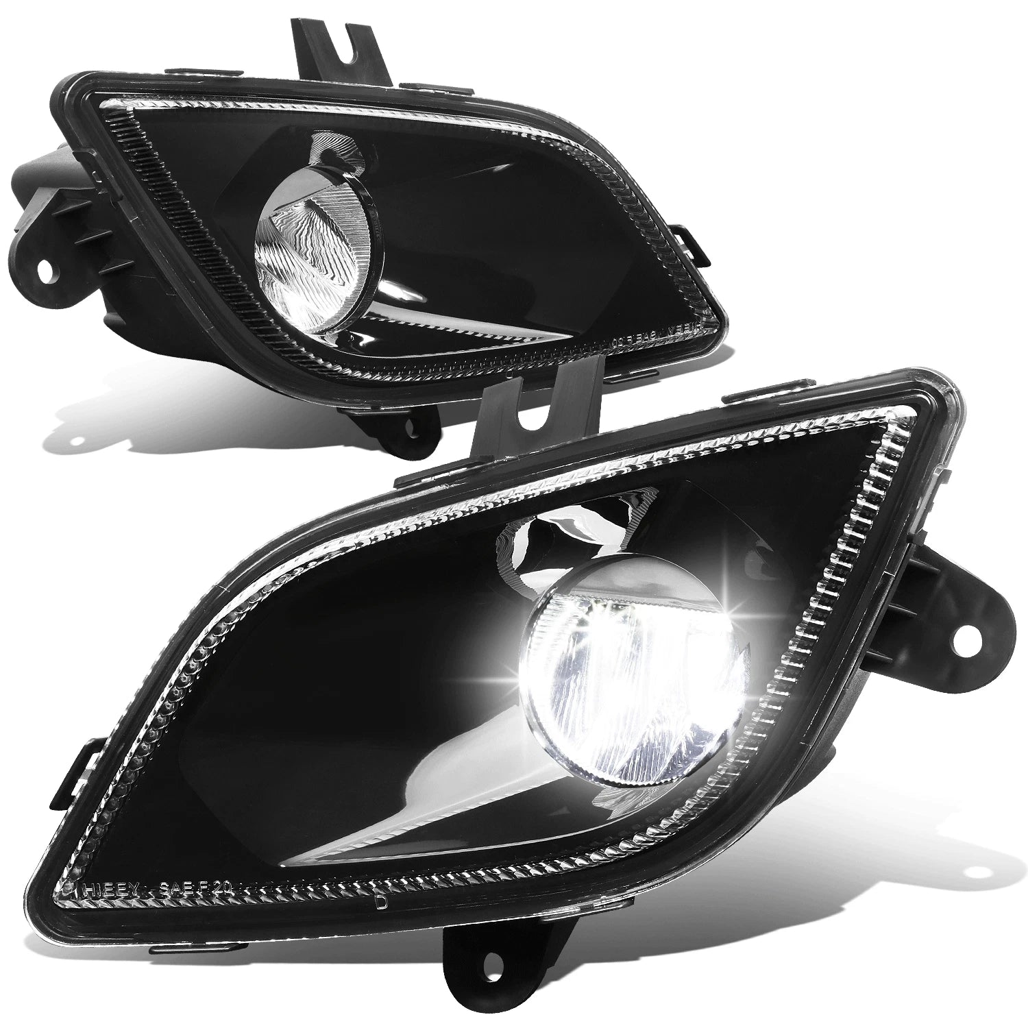 Fit 18-24 Freightliner Cascadia Black Housing Clear | Built Supply Co