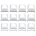 Pool Fence Post Covers White Pp Plastic Set For 1 5 | Built Supply Co