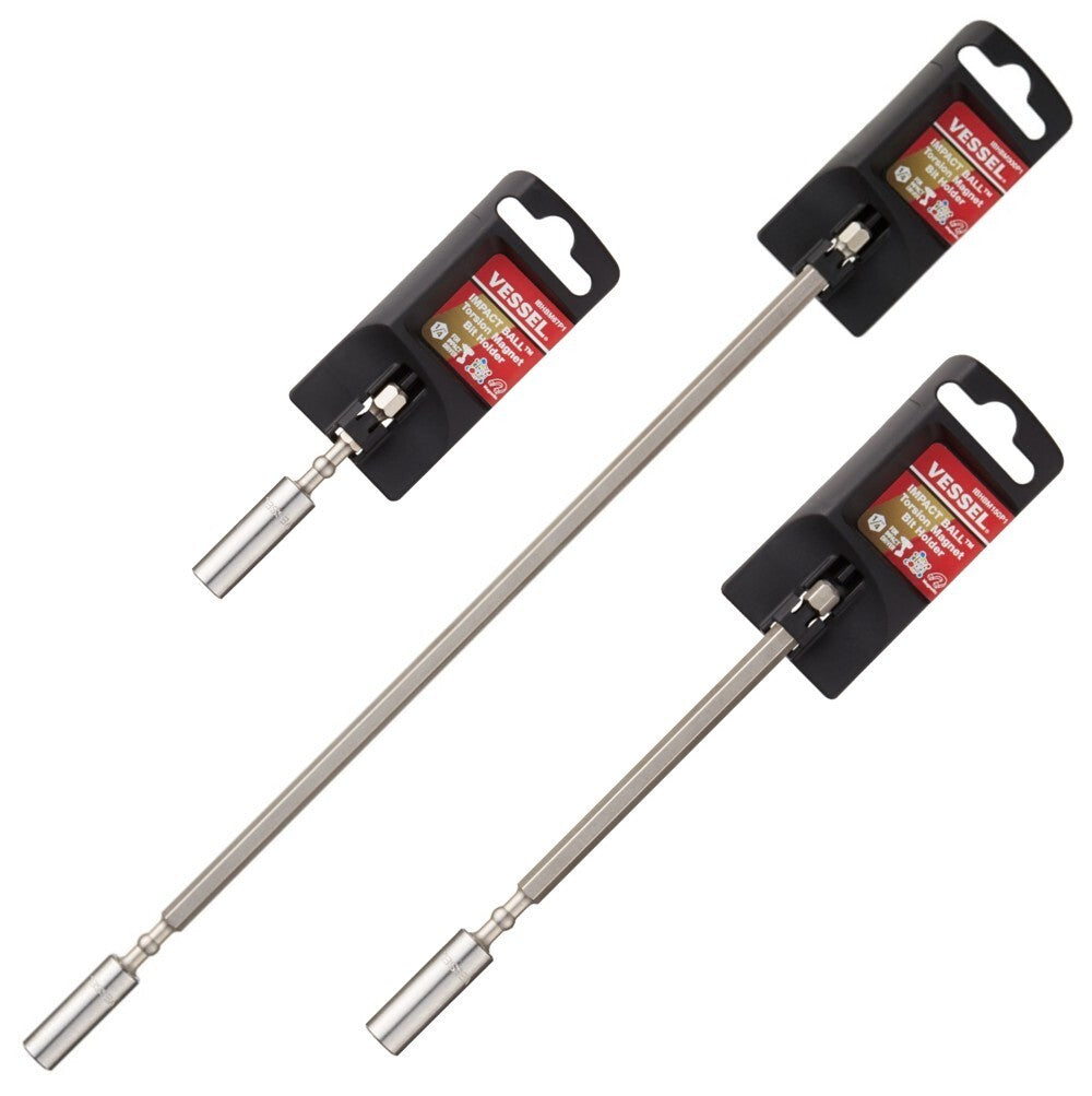 Vessel Magnetic Bit Holder Extension Set