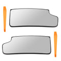 Left and Right Tow Mirror Glass Lower For Chevy GMC Sierra 1500 2500 3500
