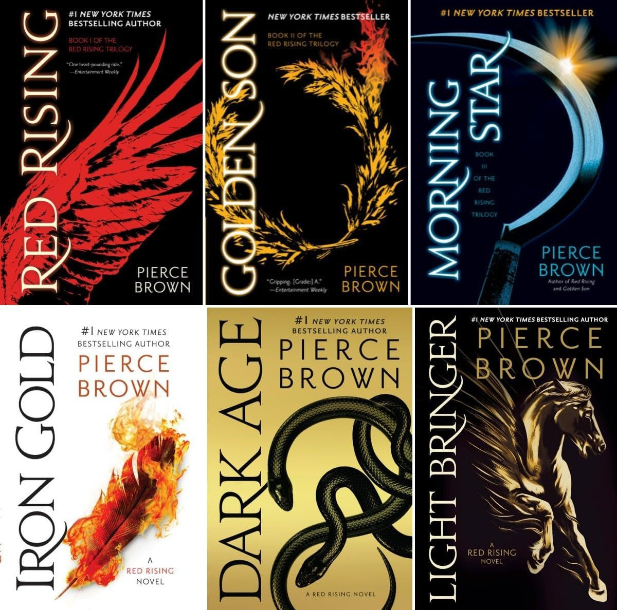 Red Rising Series 6 Books Set - Red Rising, Golden Son, Morning Star