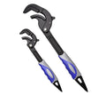 2PC Podger Quick Adjust Ratcheting Pipe Wrench Set 14–60mm
