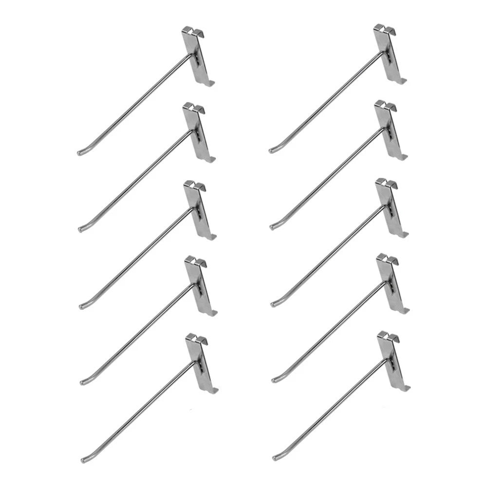 8 Inch Chrome Metal Wire Gridwall Hooks Grid Panel Display Hanger
