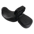Black Leather Seat Set for Harley Touring 2009-2020 w/ Soft Foam Padding