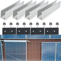 Flat Roof Solar Panel Mounting Rail Sturdy And Lightweight Design