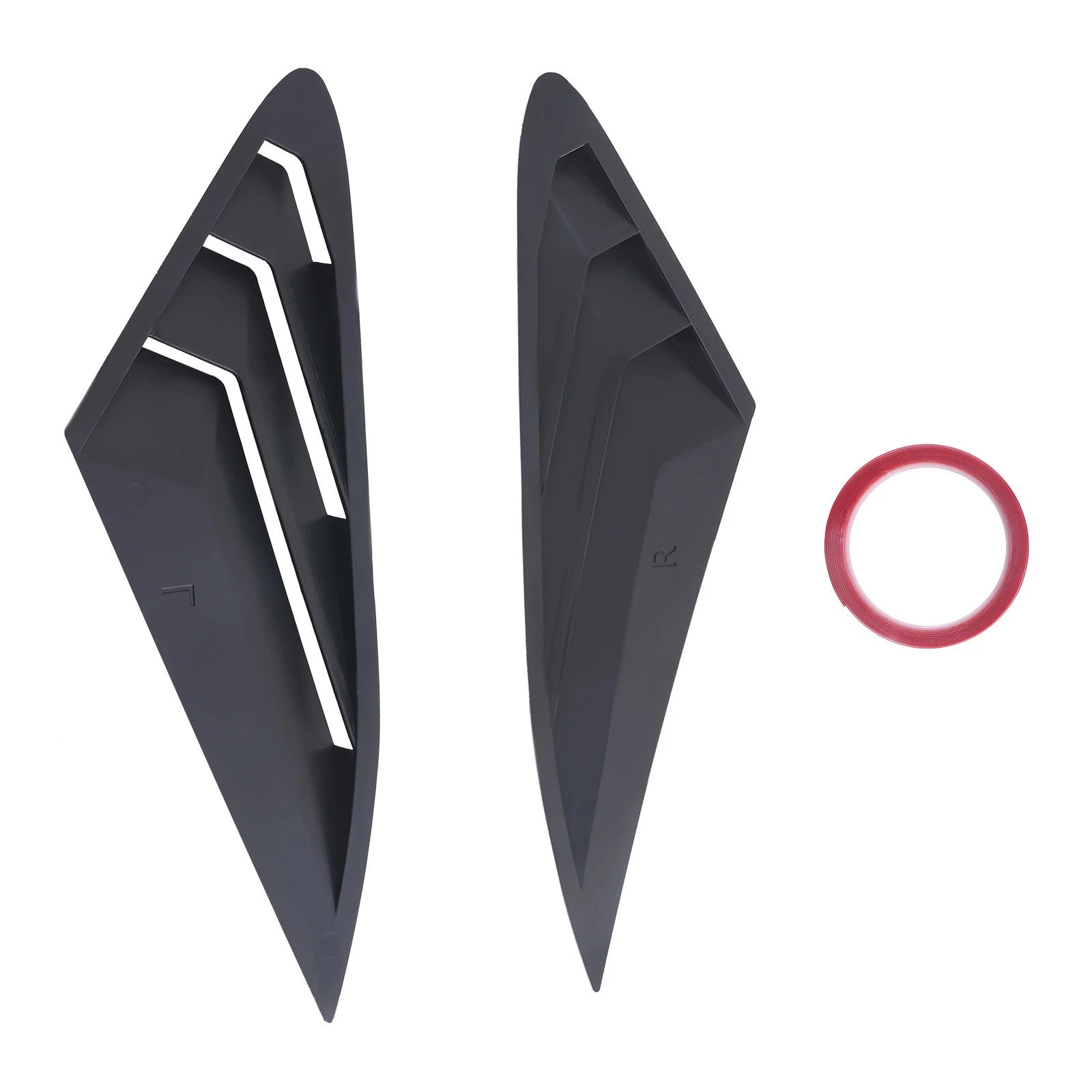 Side Louvers Decor for Kia K5 LX LXS GT 2021-2025 Quarter Window Black